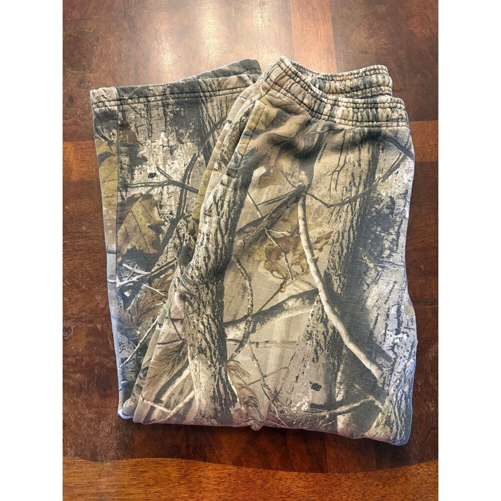 Realtree Camo Sweatpants M Baggy Fleece Grunge Y2K Vintage Preowned Streetwear